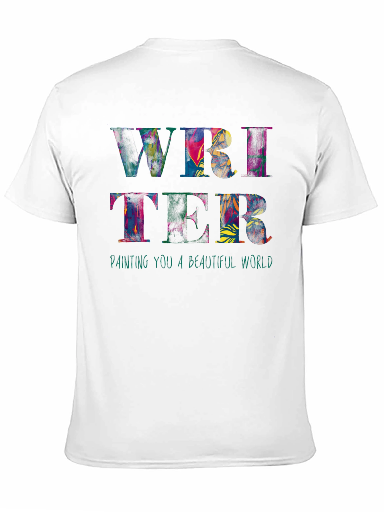 Colorful Writer Graphic T-Shirt