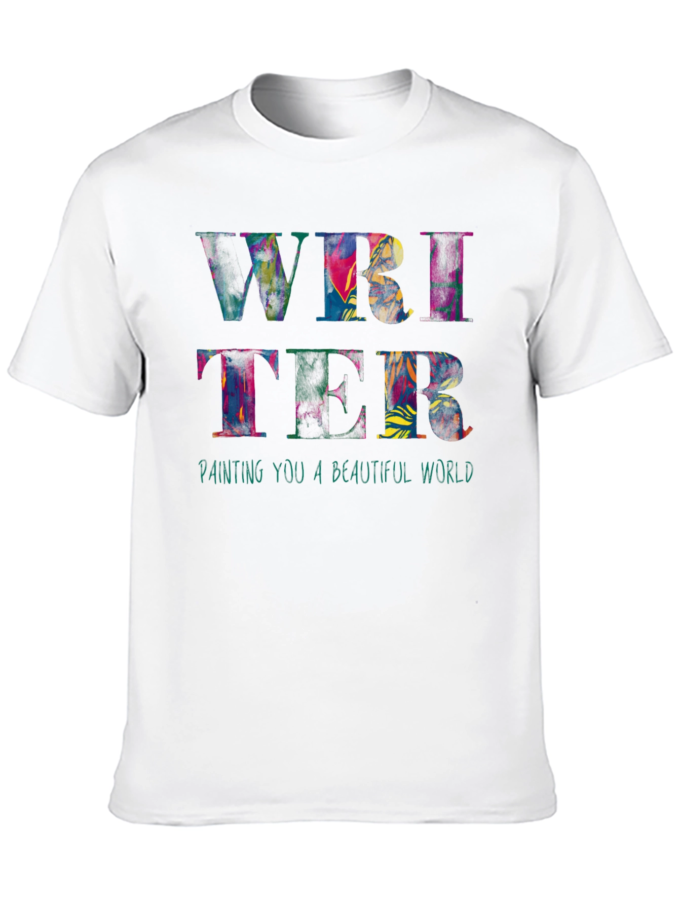 Colorful Writer Graphic T-Shirt