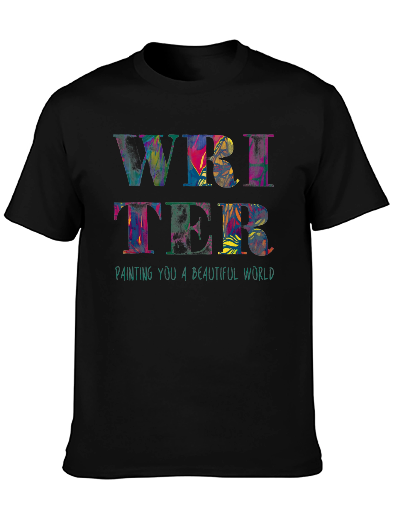 Colorful Writer Graphic T-Shirt