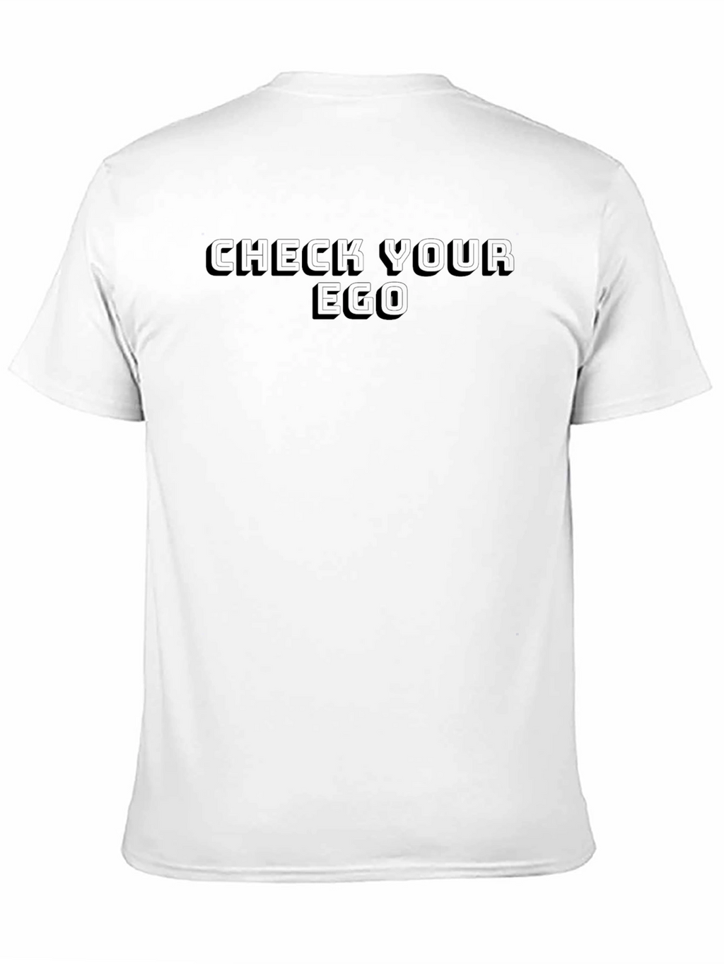 Check Your Ego Black Graphic Tee