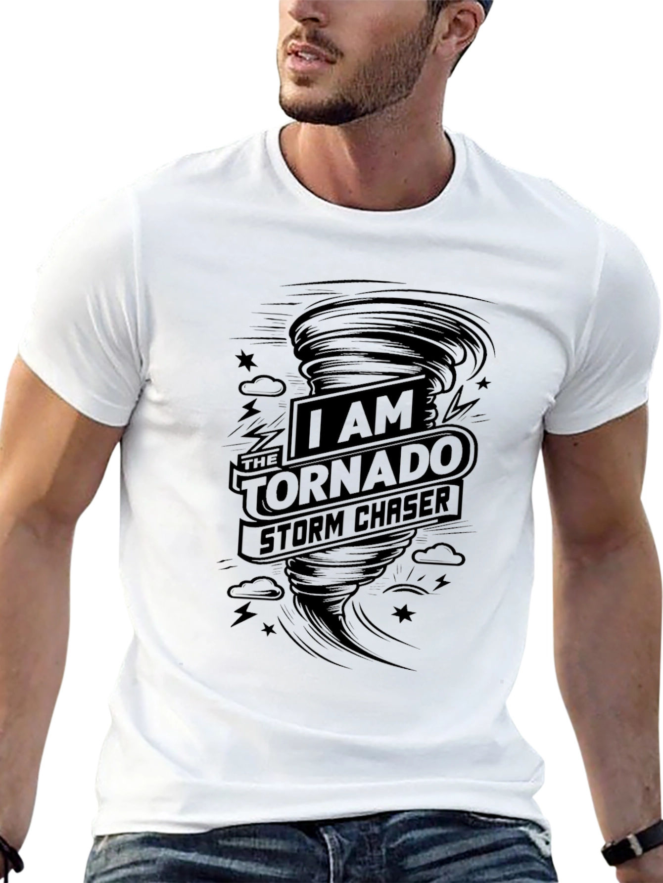 Tornado Chaser Graphic Tee - Black