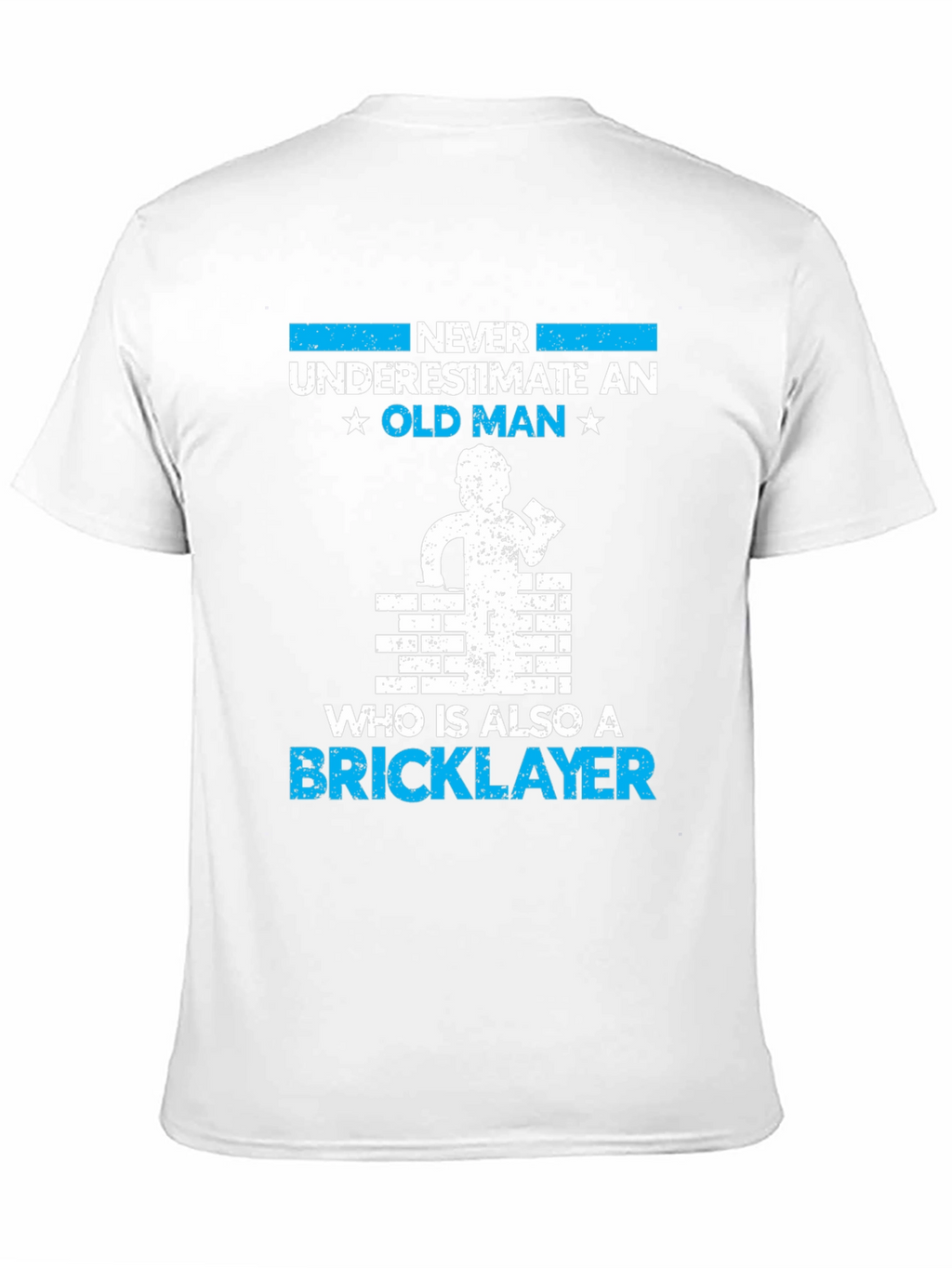 Old Man Bricklayer T-Shirt - Construction Worker Gift