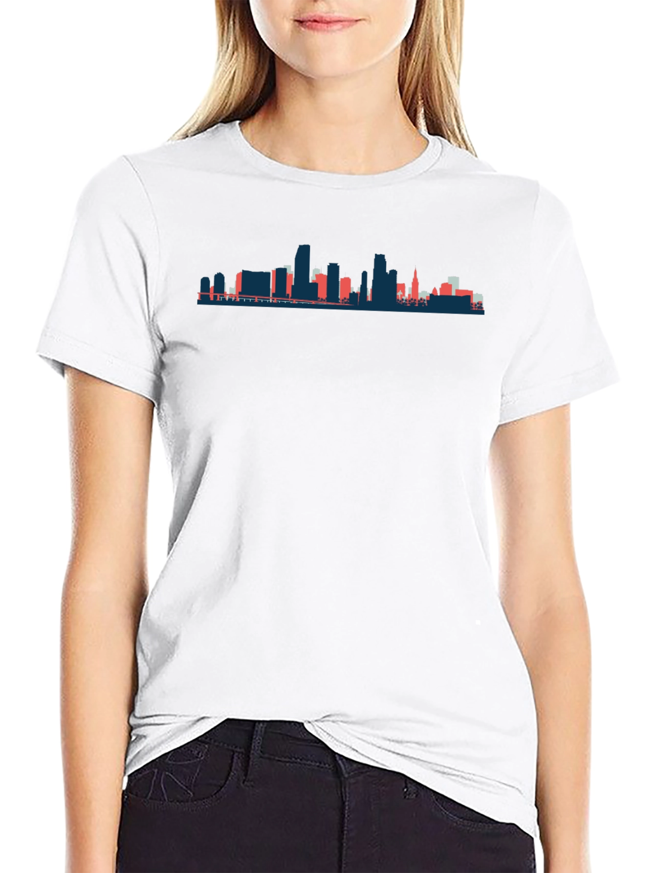 City Skyline Graphic Tee - Black T-Shirt