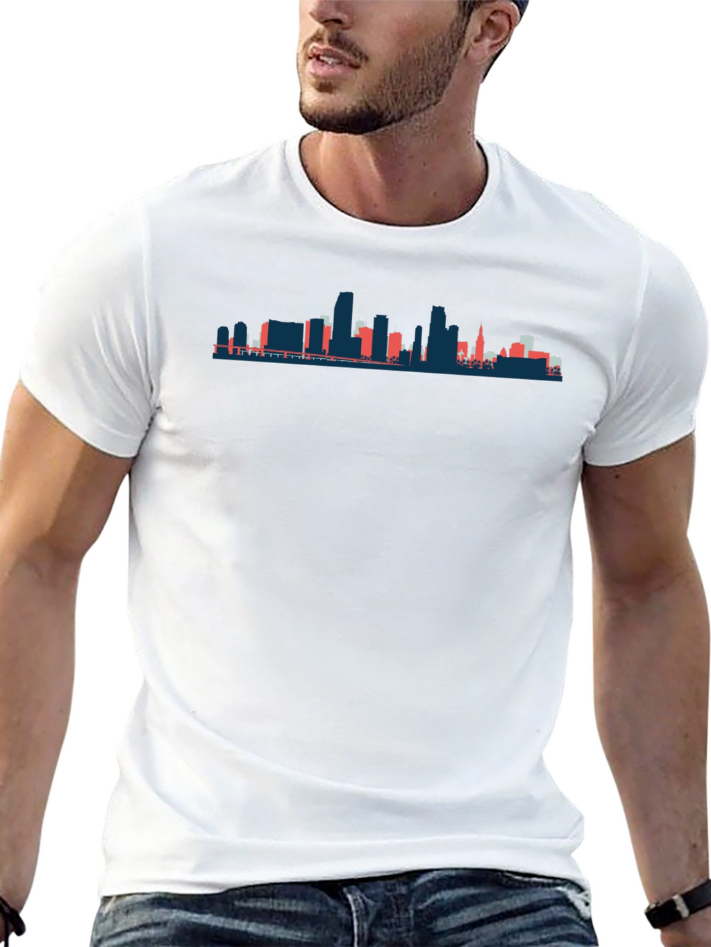 City Skyline Graphic Tee - Black T-Shirt