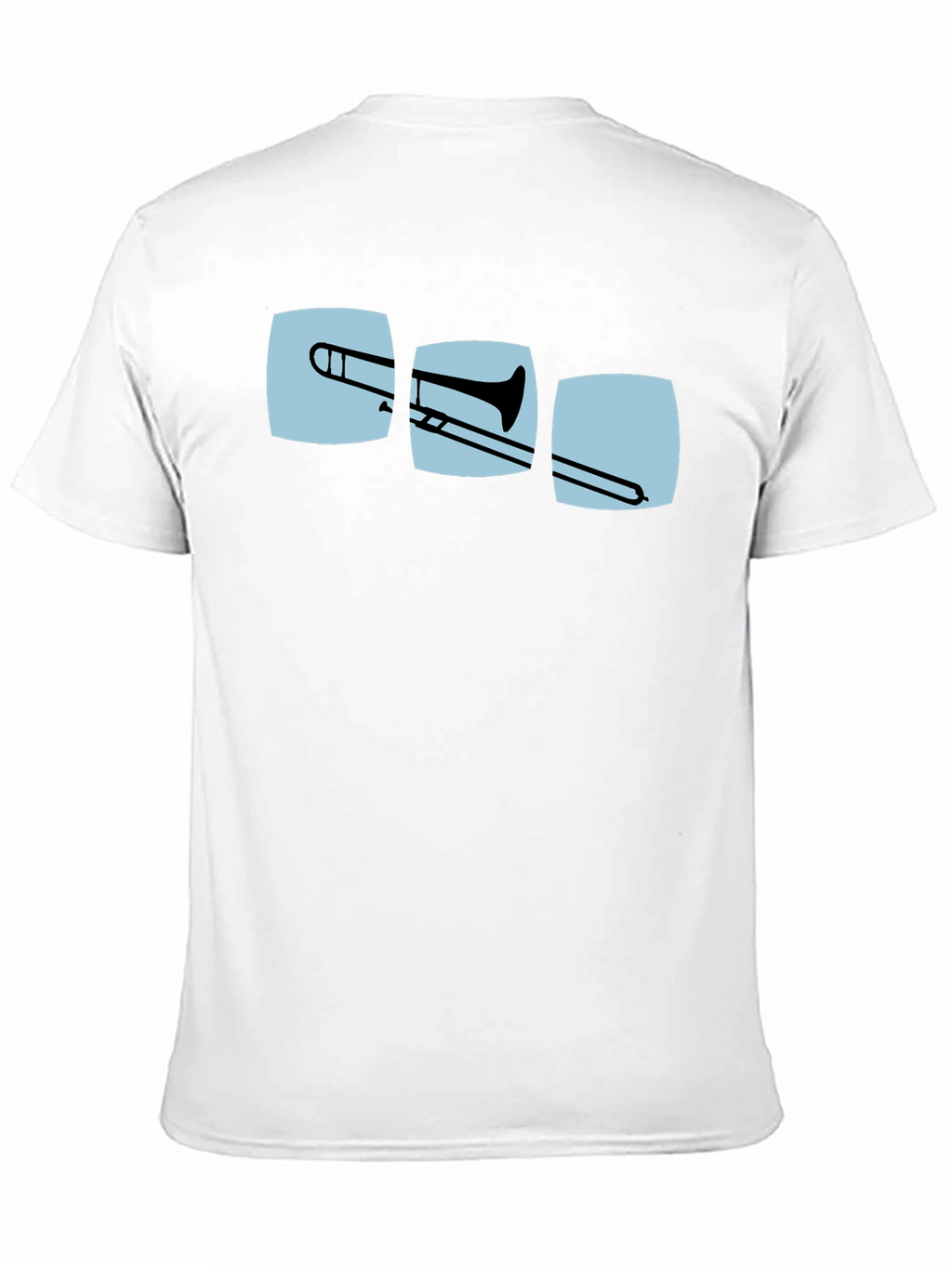 Trombone Graphic Print Black T-Shirt