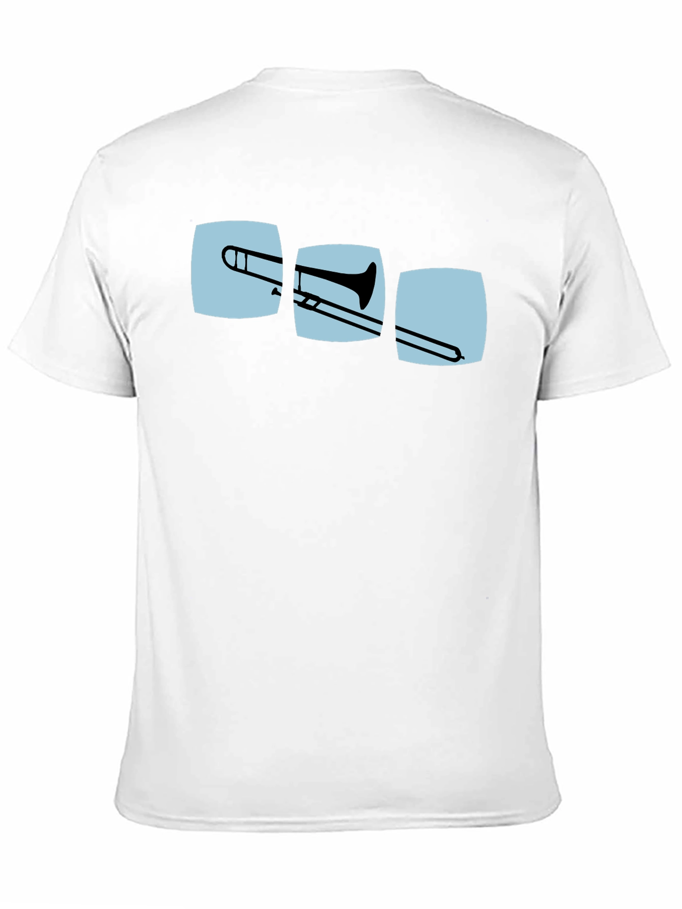 Trombone Graphic Print Black T-Shirt