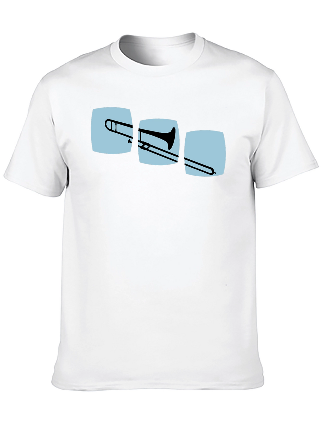 Trombone Graphic Print Black T-Shirt