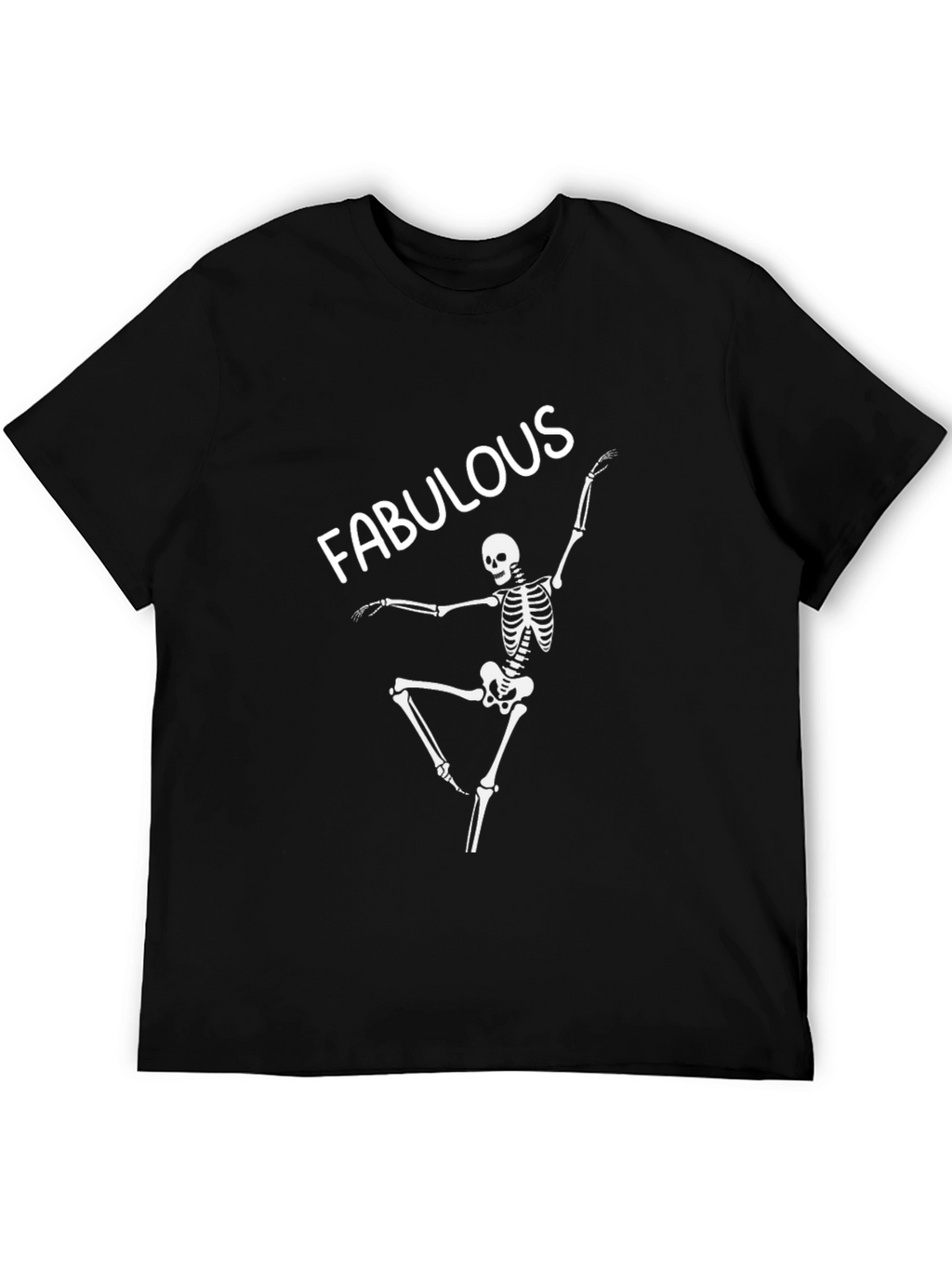 Fabulous Skeleton Graphic Tee - Black