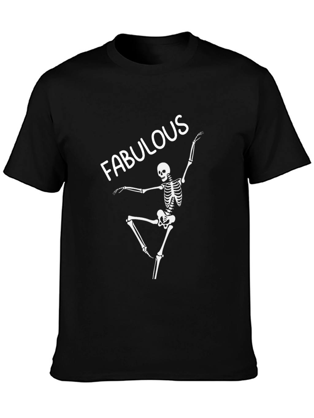 Fabulous Skeleton Graphic Tee - Black