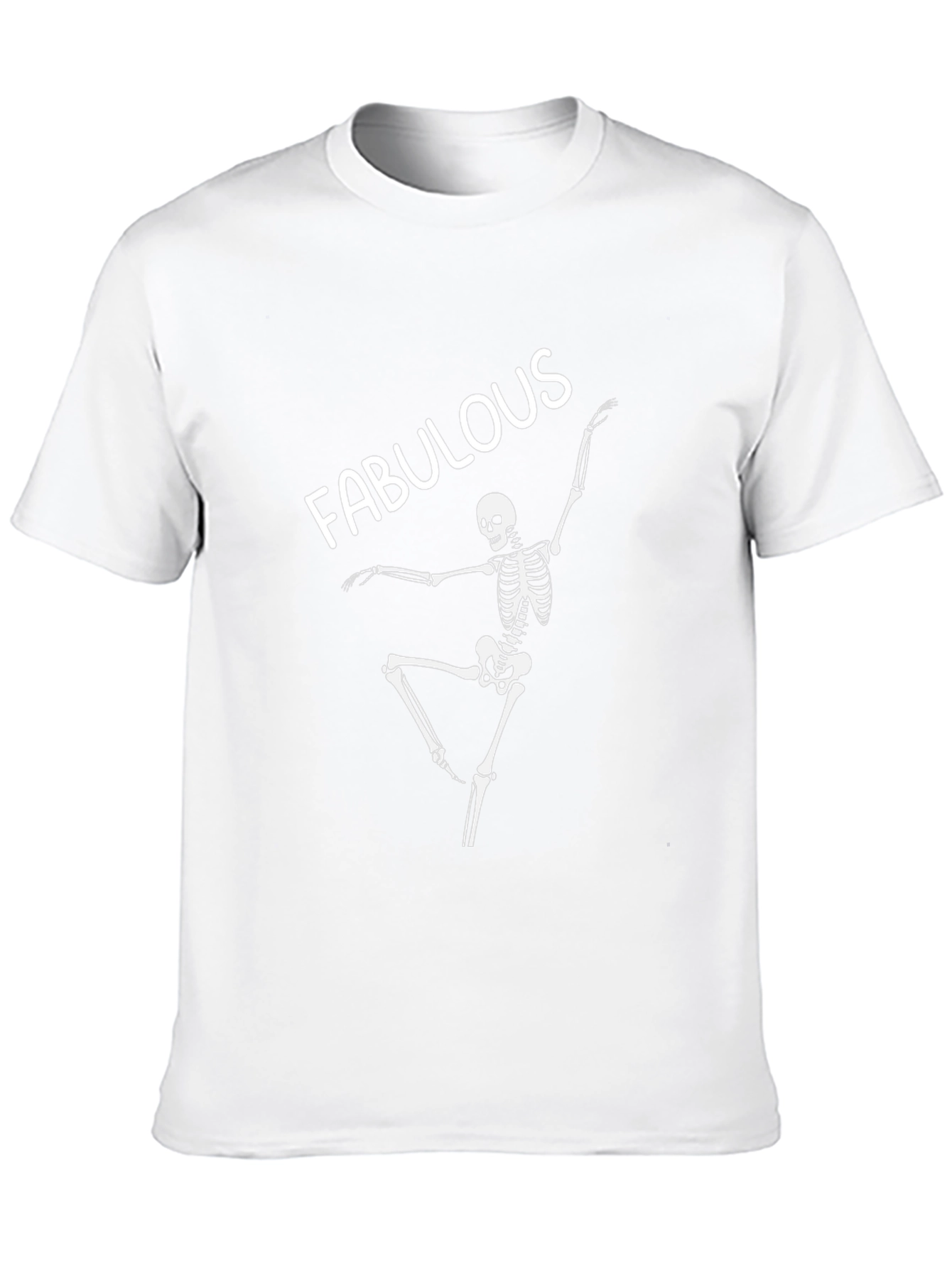 Fabulous Skeleton Graphic Tee - Black