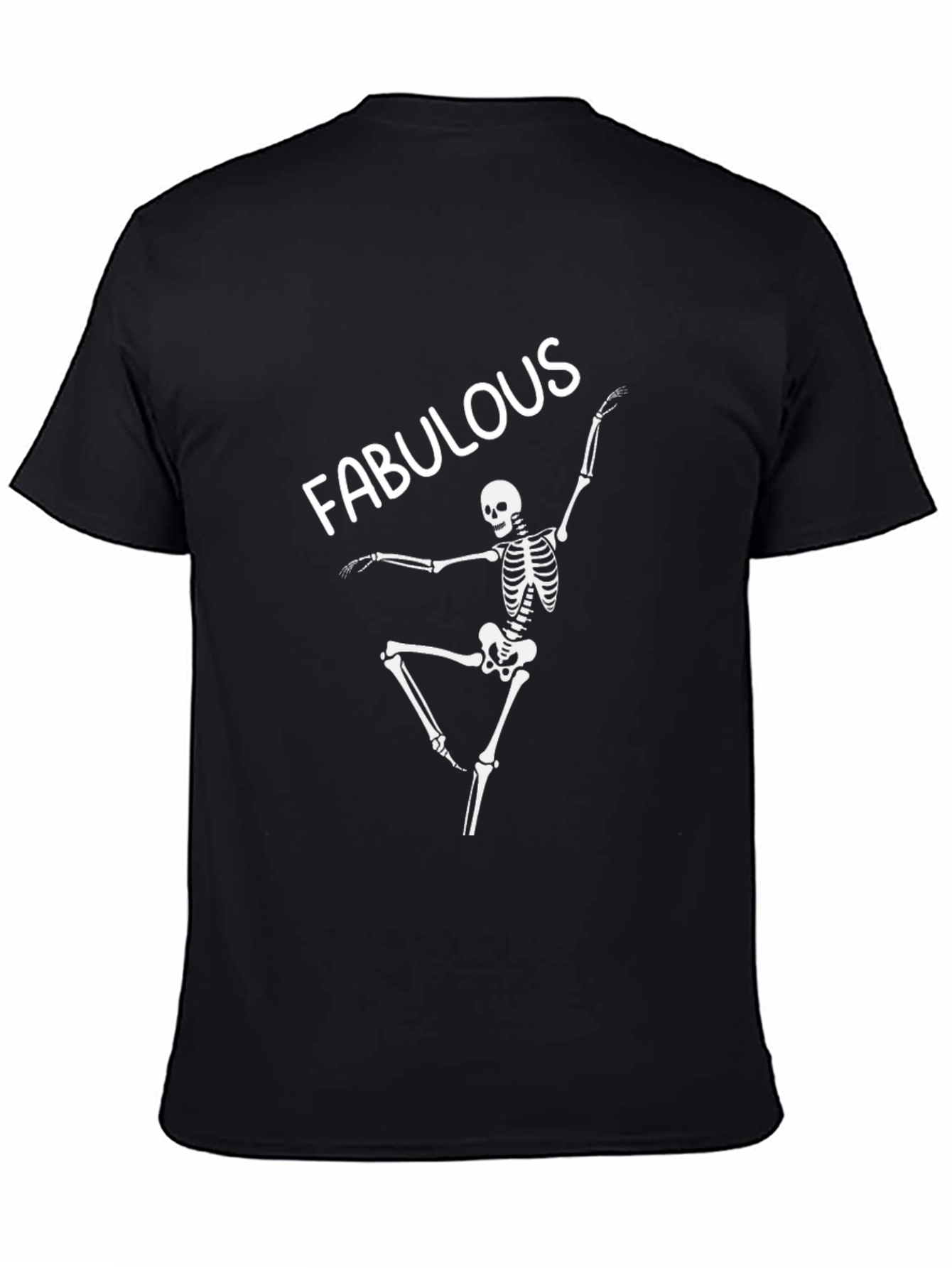 Fabulous Skeleton Graphic Tee - Black