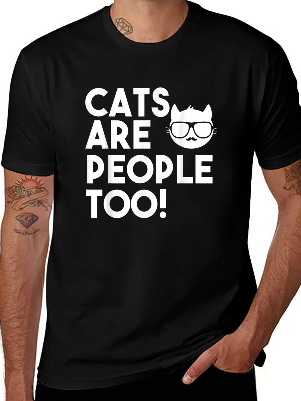 Cats Are People Too! Graphic Tee