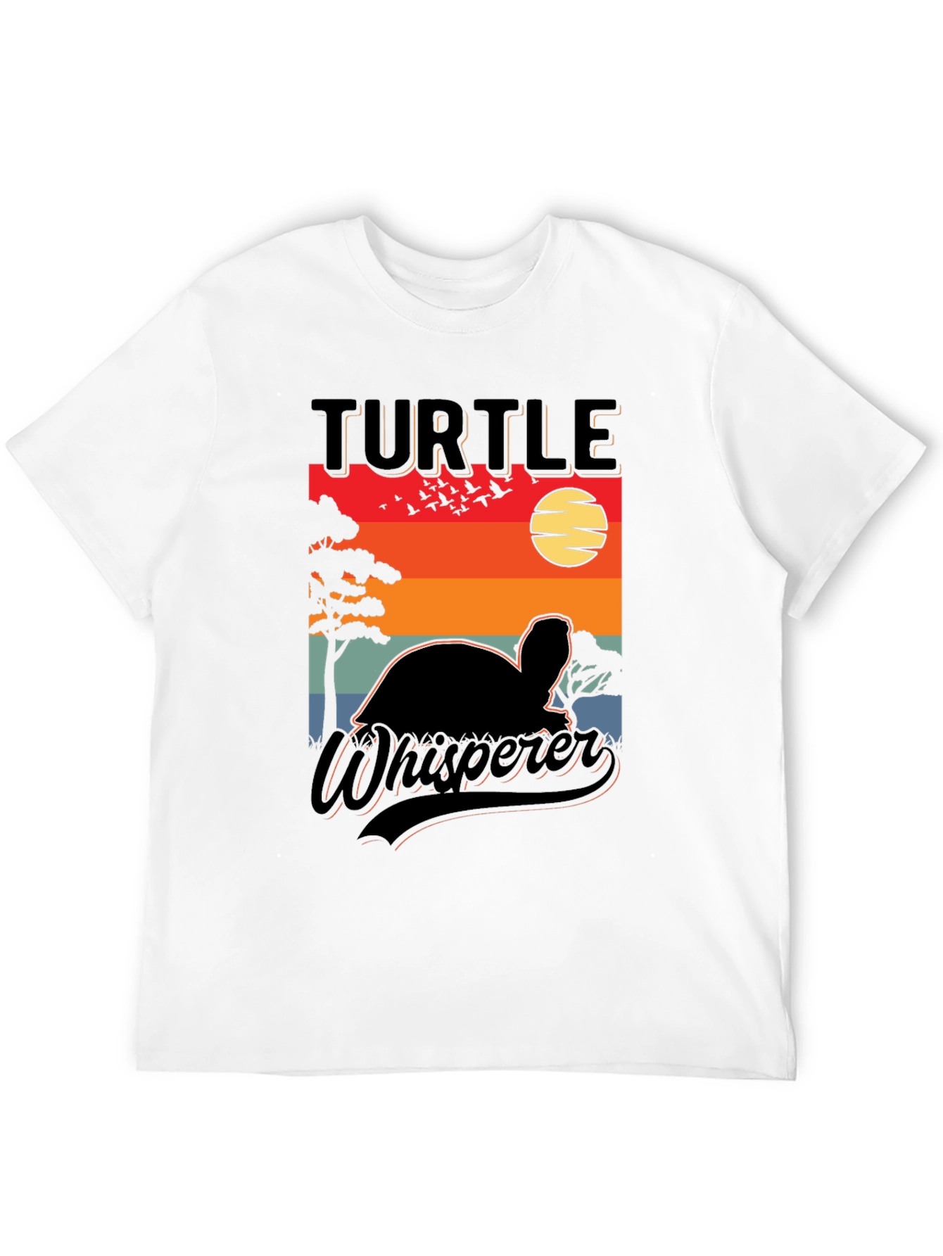 Turtle Whisperer Graphic Tee - Sunset Design