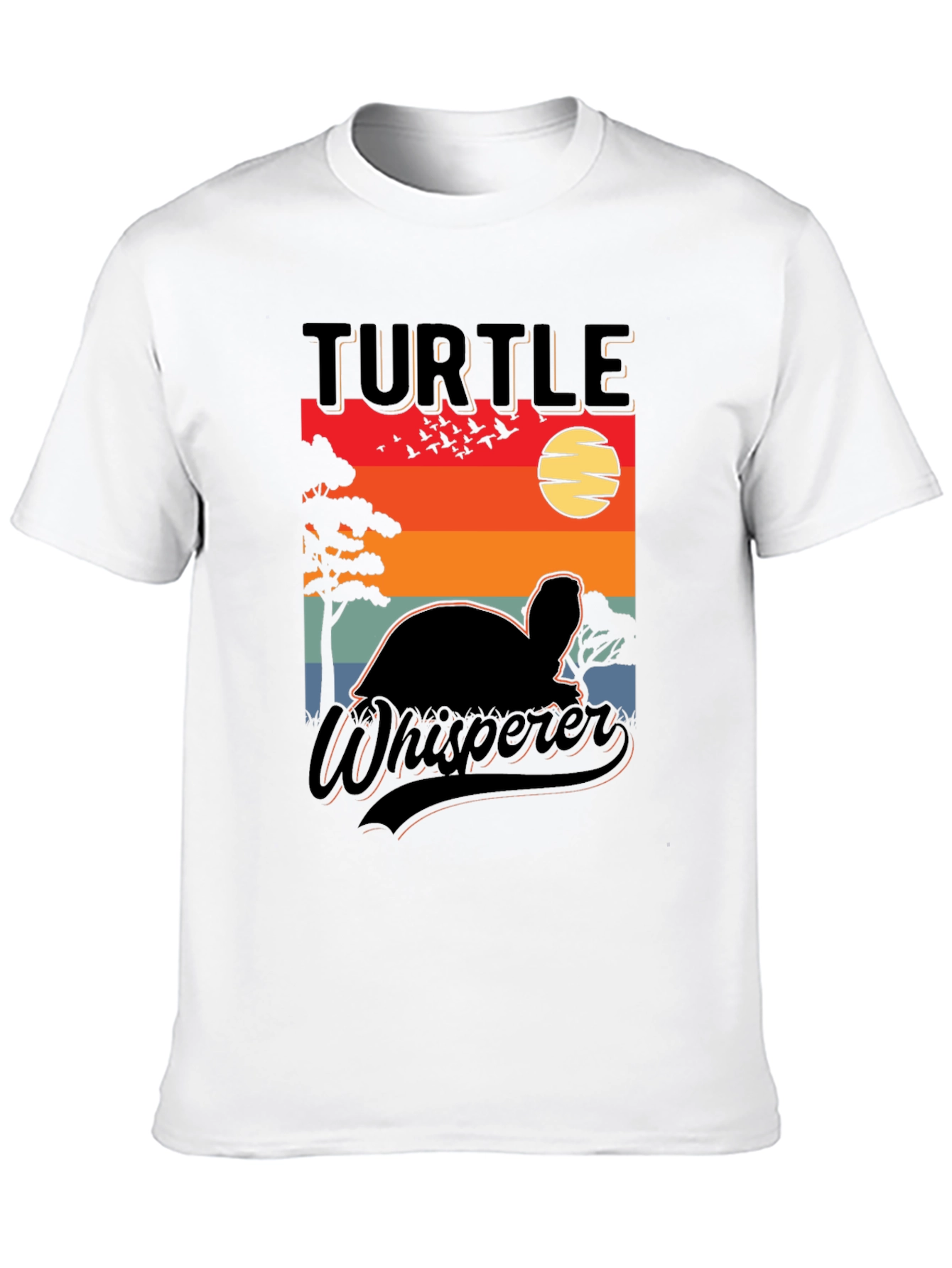 Turtle Whisperer Graphic Tee - Sunset Design