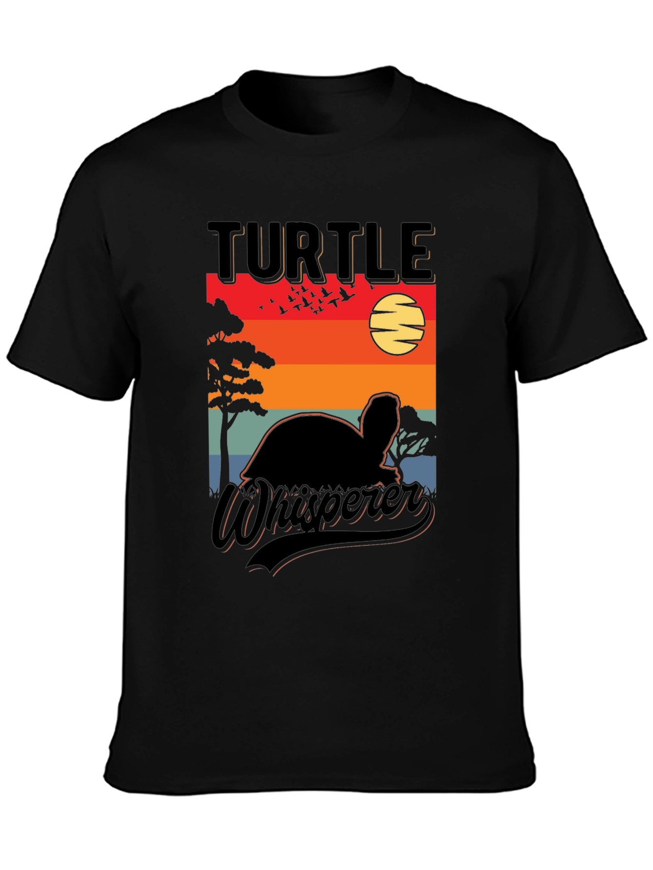 Turtle Whisperer Graphic Tee - Sunset Design
