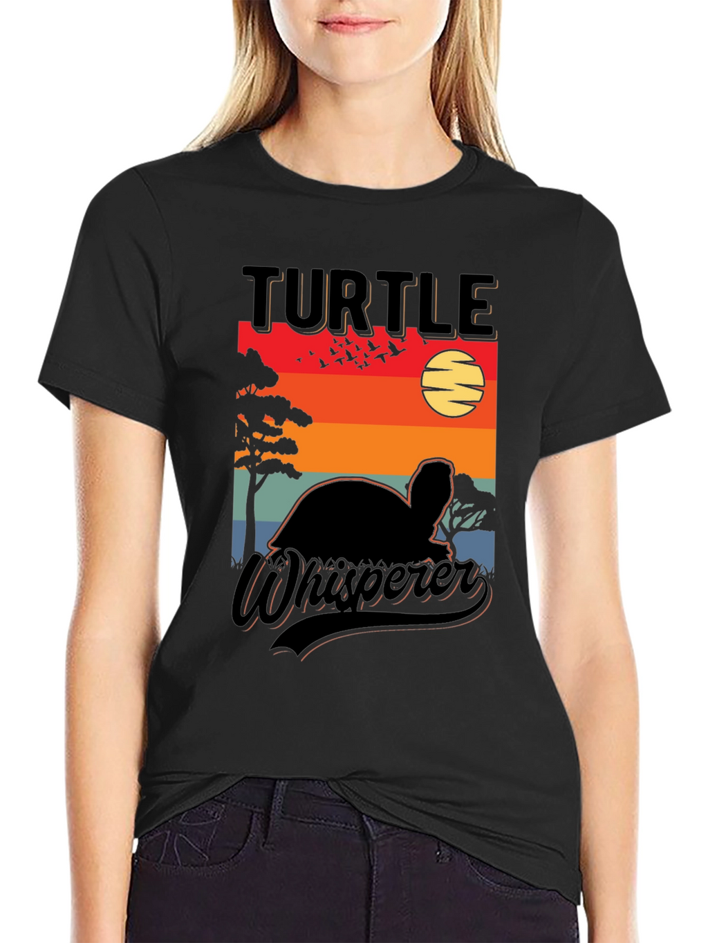 Turtle Whisperer Graphic Tee - Sunset Design