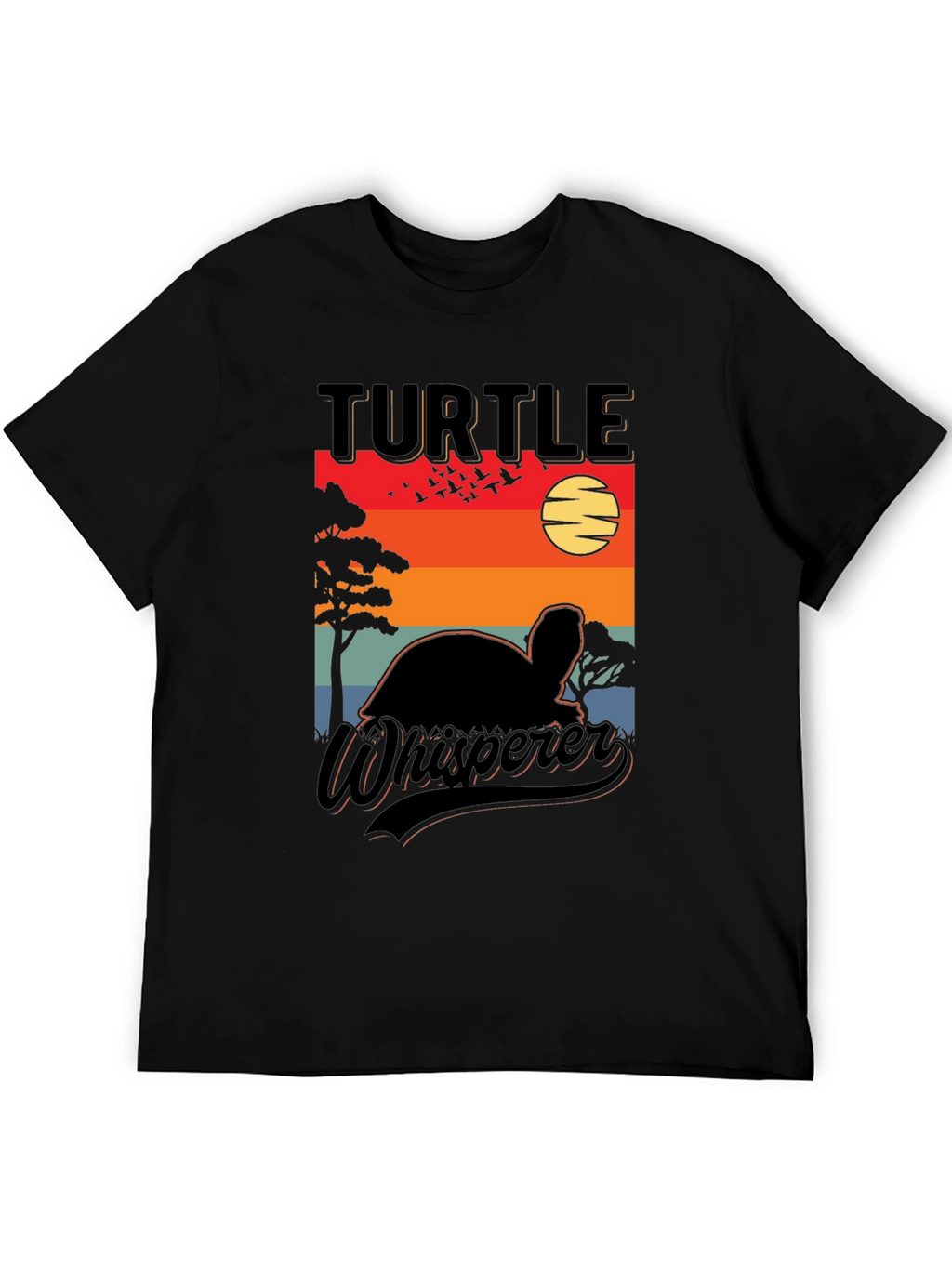 Turtle Whisperer Graphic Tee - Sunset Design