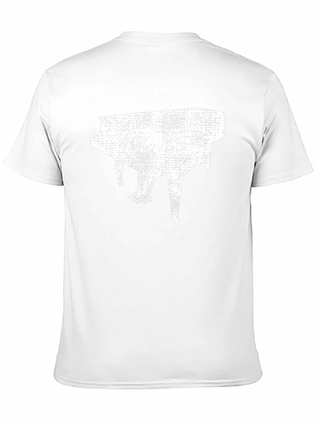 Piano Graphic Black T-Shirt - Music Lover Tee