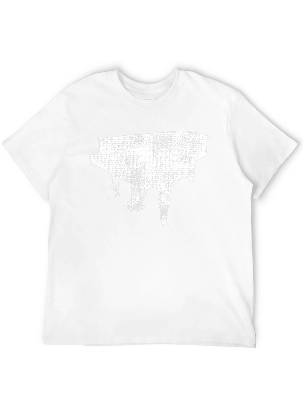 Piano Graphic Black T-Shirt - Music Lover Tee