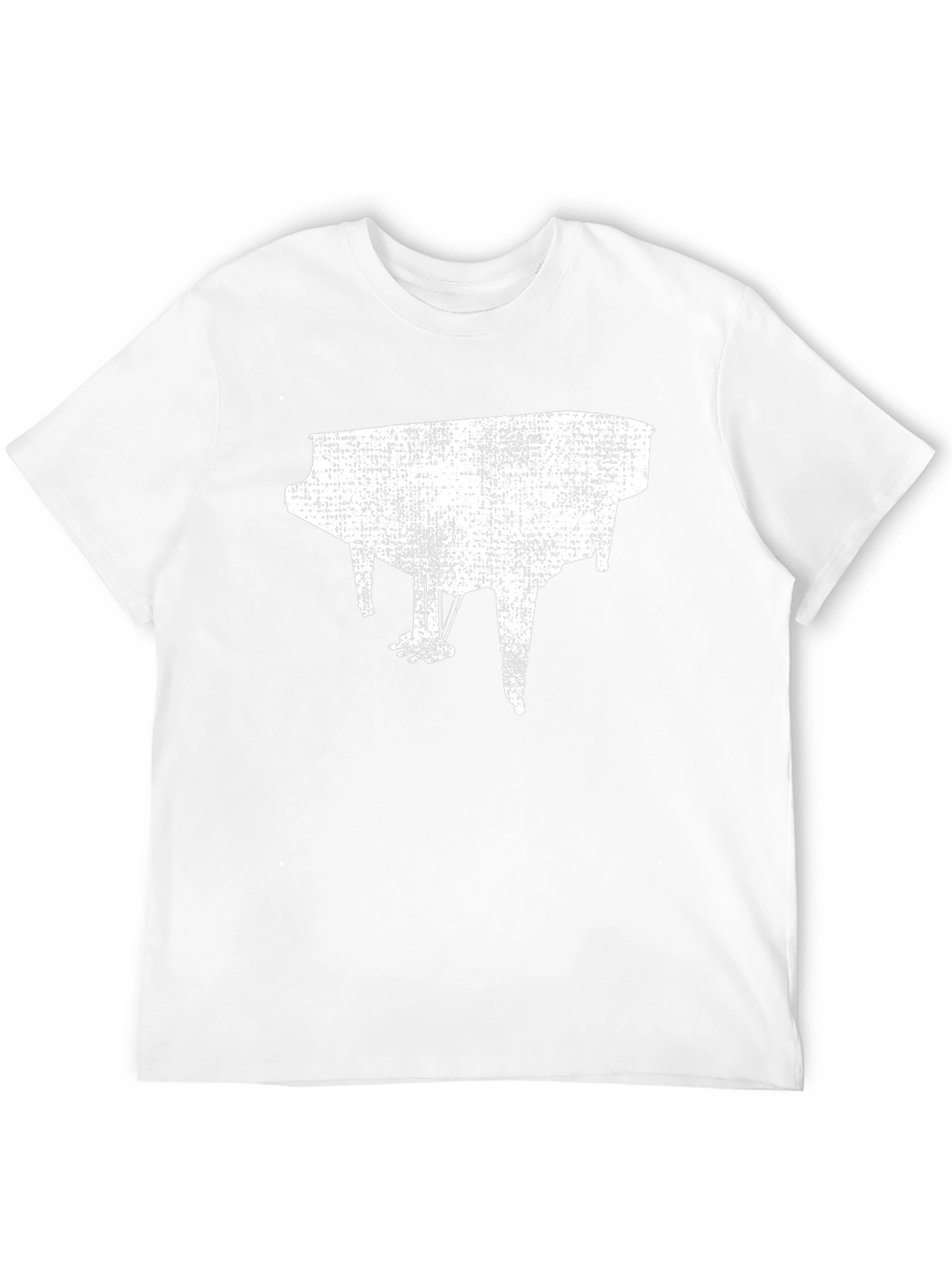 Piano Graphic Black T-Shirt - Music Lover Tee