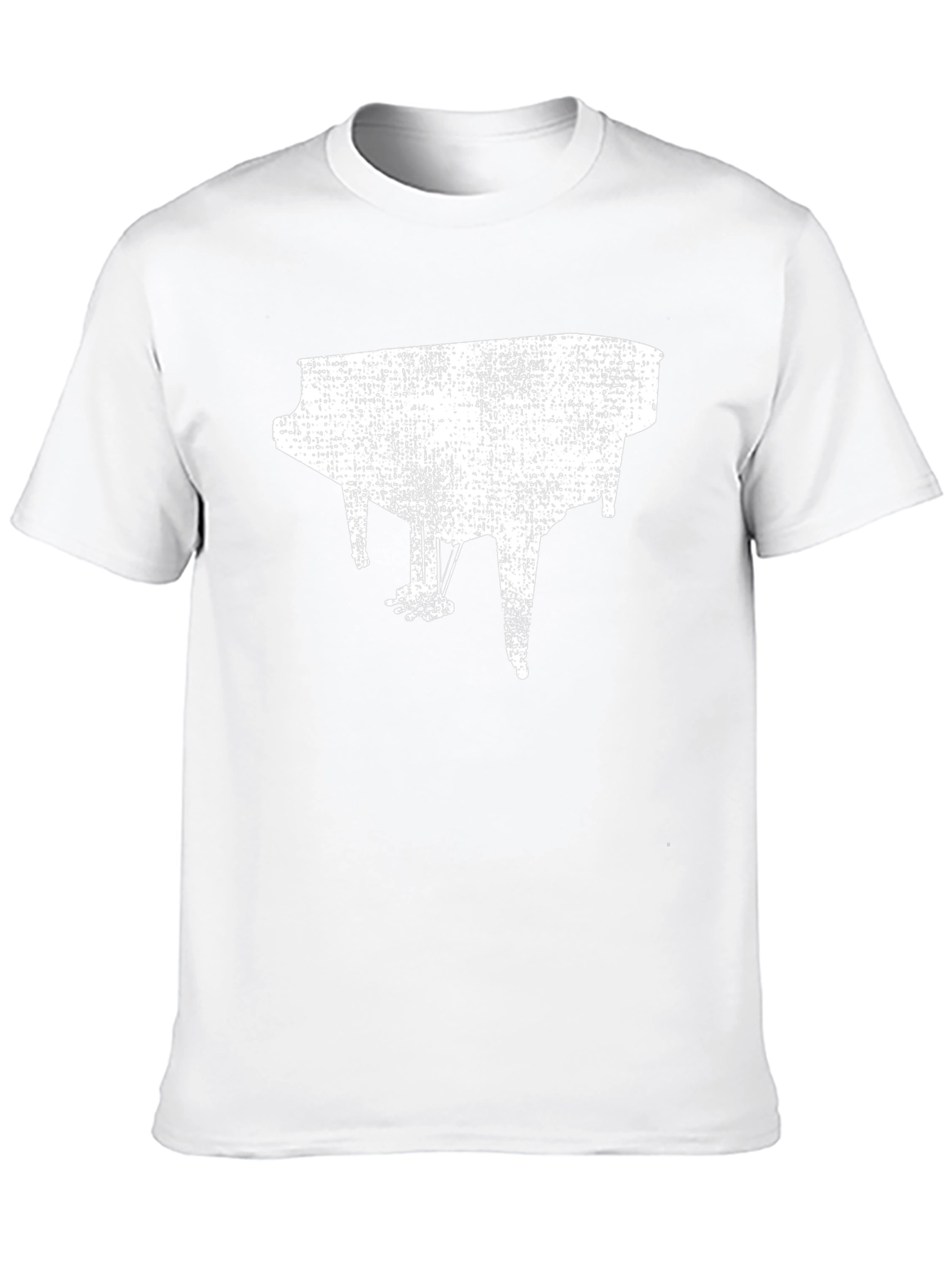 Piano Graphic Black T-Shirt - Music Lover Tee