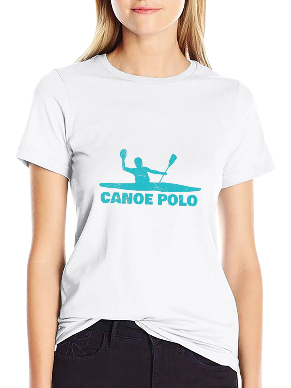 Canoe Polo Black T-Shirt