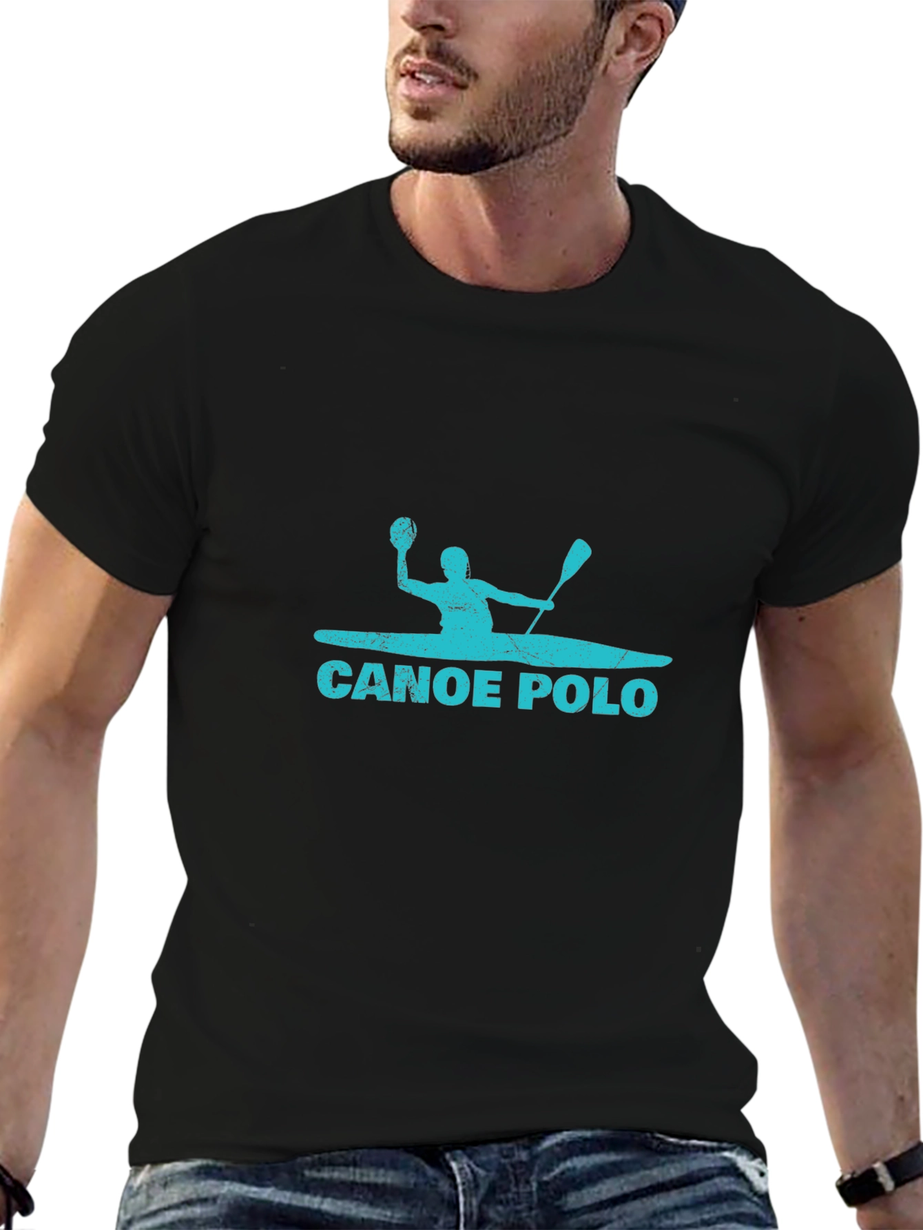 Canoe Polo Black T-Shirt