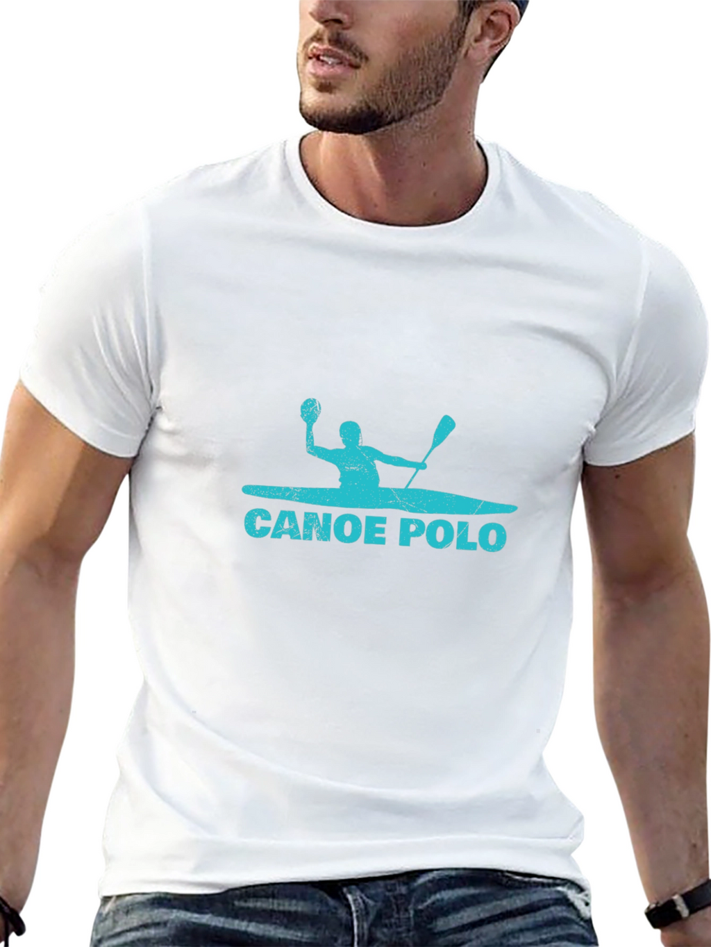 Canoe Polo Black T-Shirt