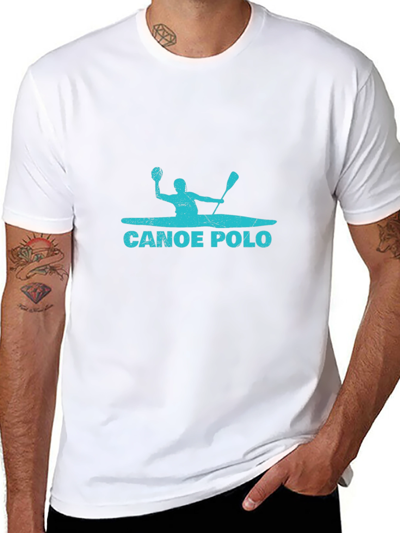 Canoe Polo Black T-Shirt