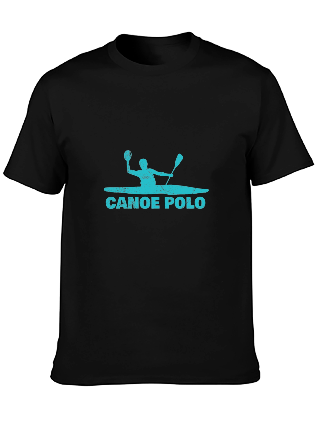 Canoe Polo Black T-Shirt