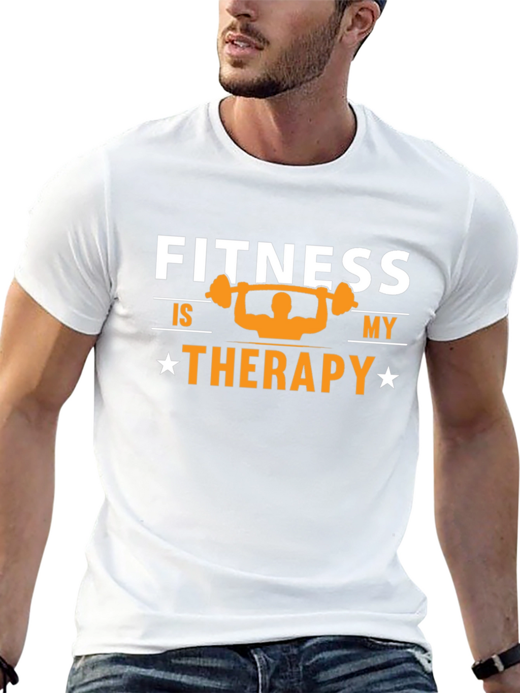 Fitness Therapy Graphic T-Shirt - Workout Motivation Tee