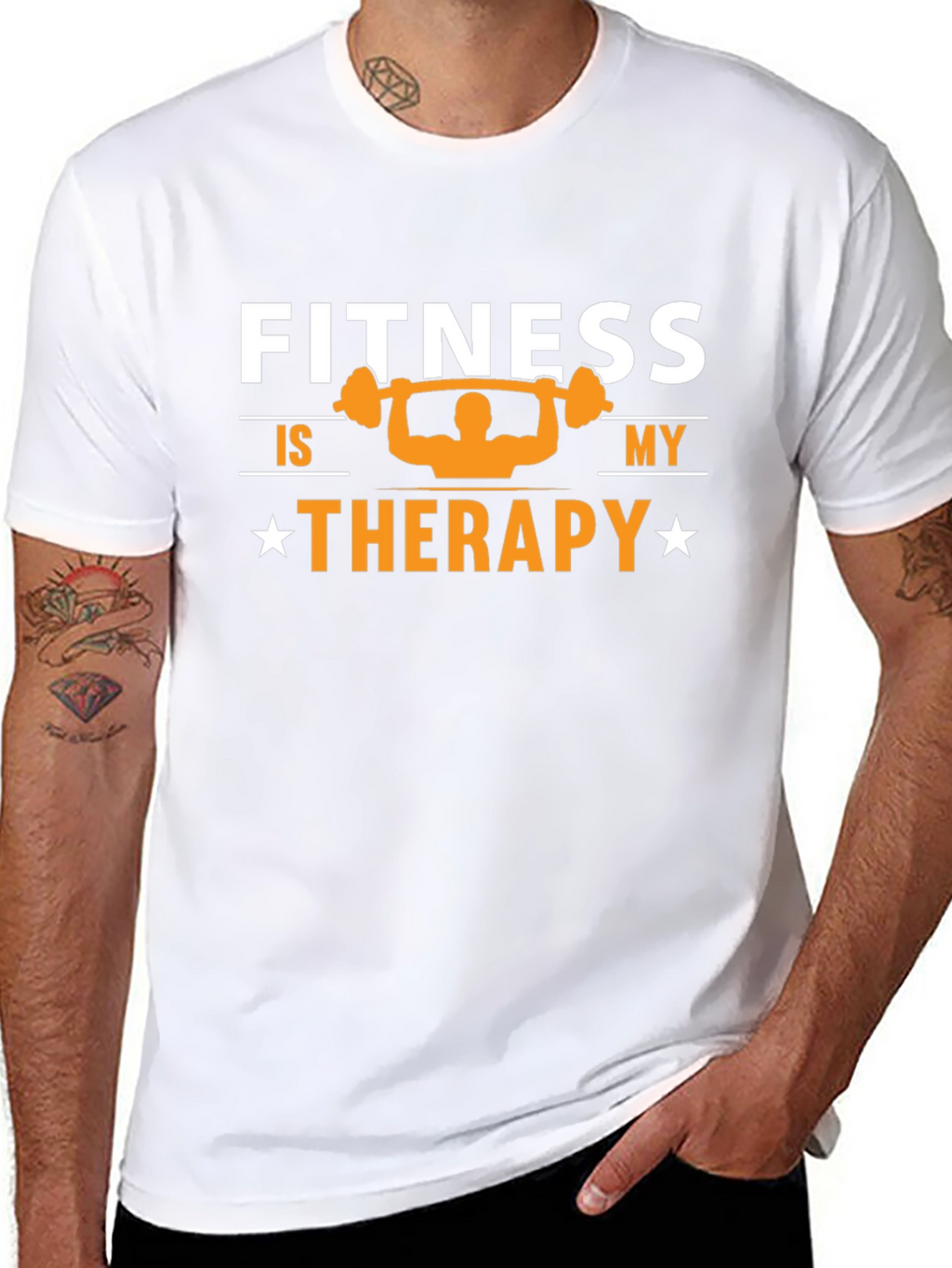 Fitness Therapy Graphic T-Shirt - Workout Motivation Tee