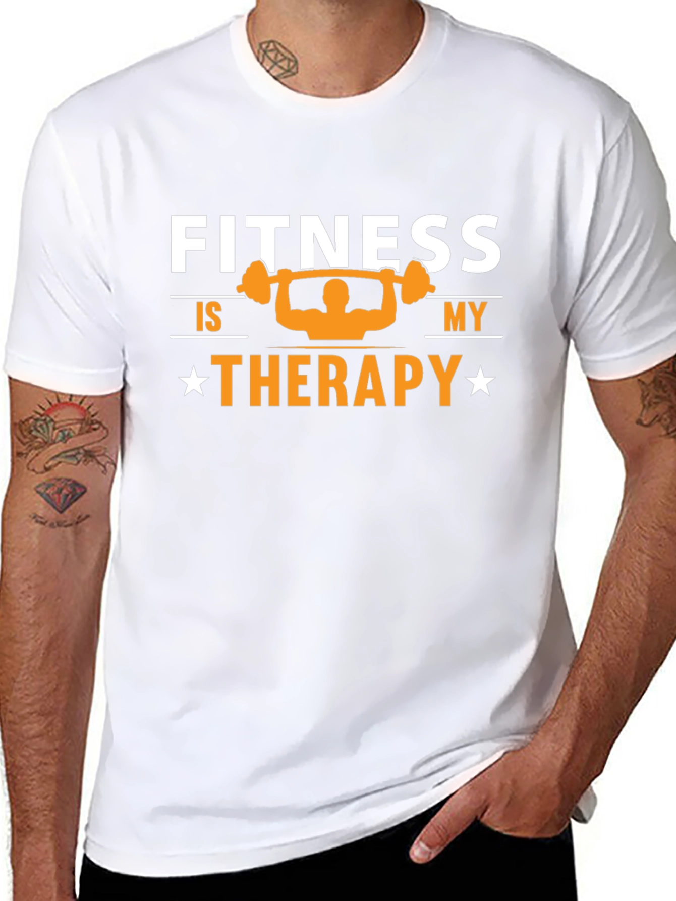 Fitness Therapy Graphic T-Shirt - Workout Motivation Tee