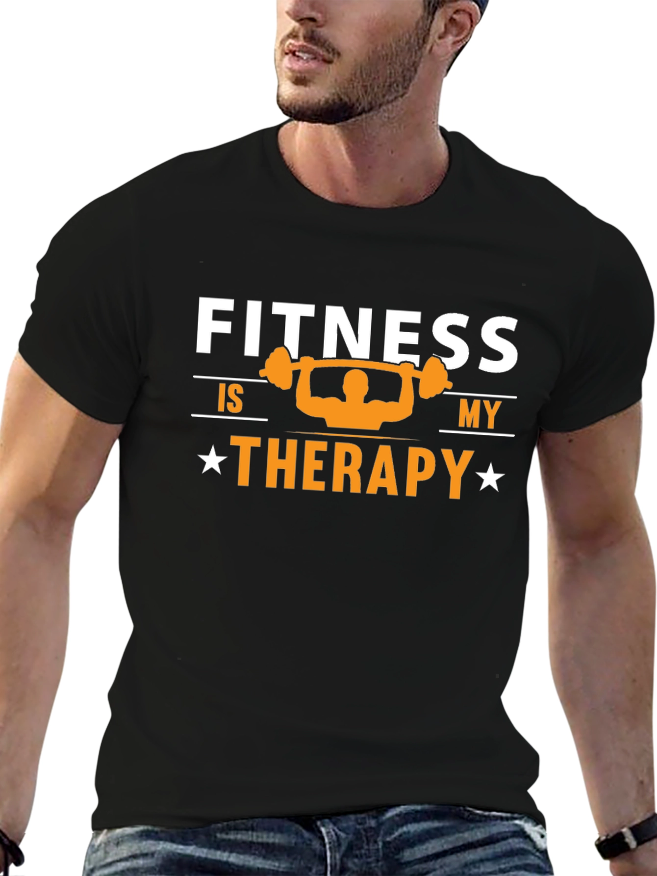 Fitness Therapy Graphic T-Shirt - Workout Motivation Tee