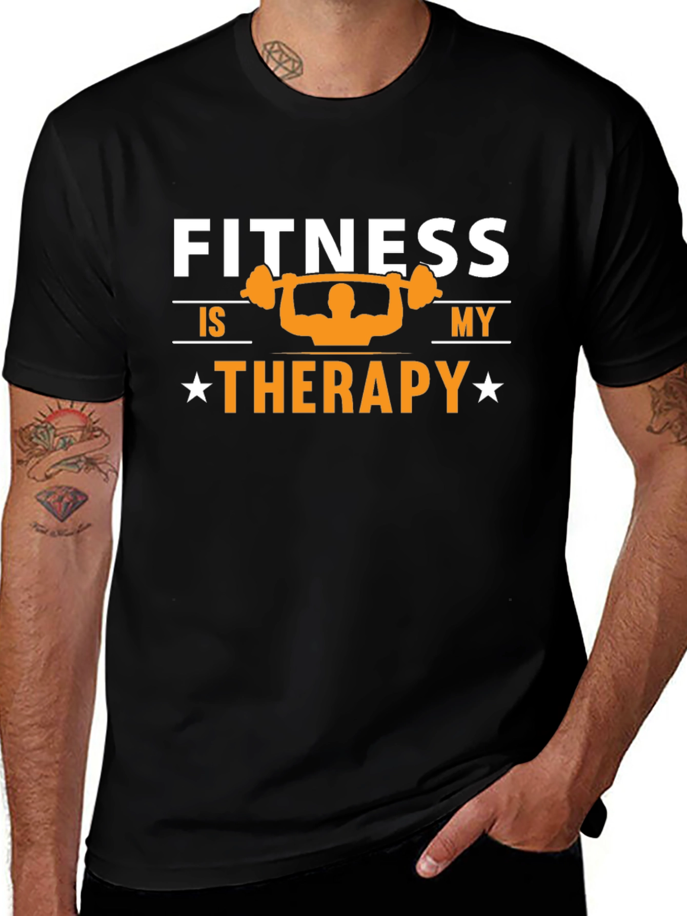 Fitness Therapy Graphic T-Shirt - Workout Motivation Tee