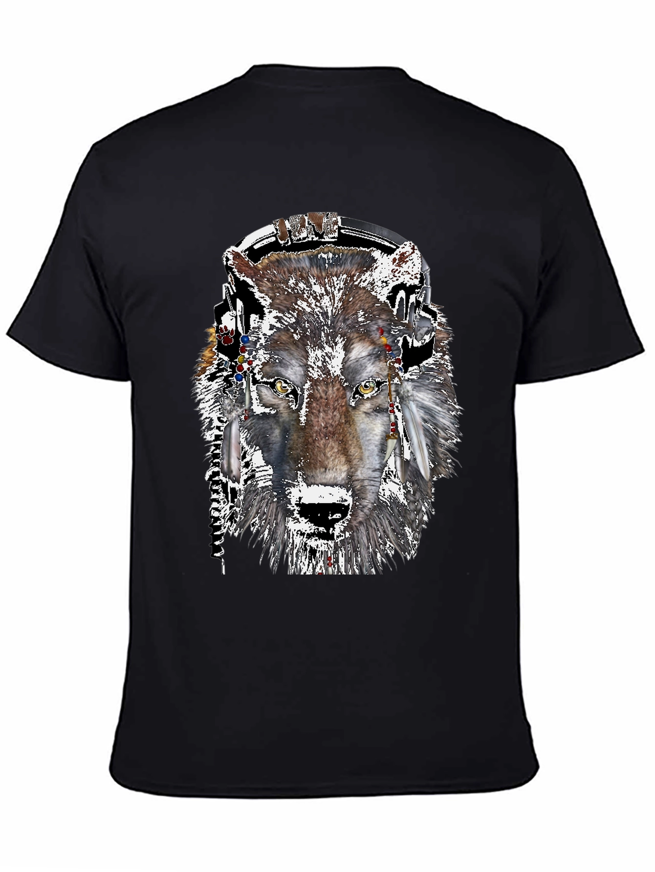 Wolf Headphone Graphic Tee