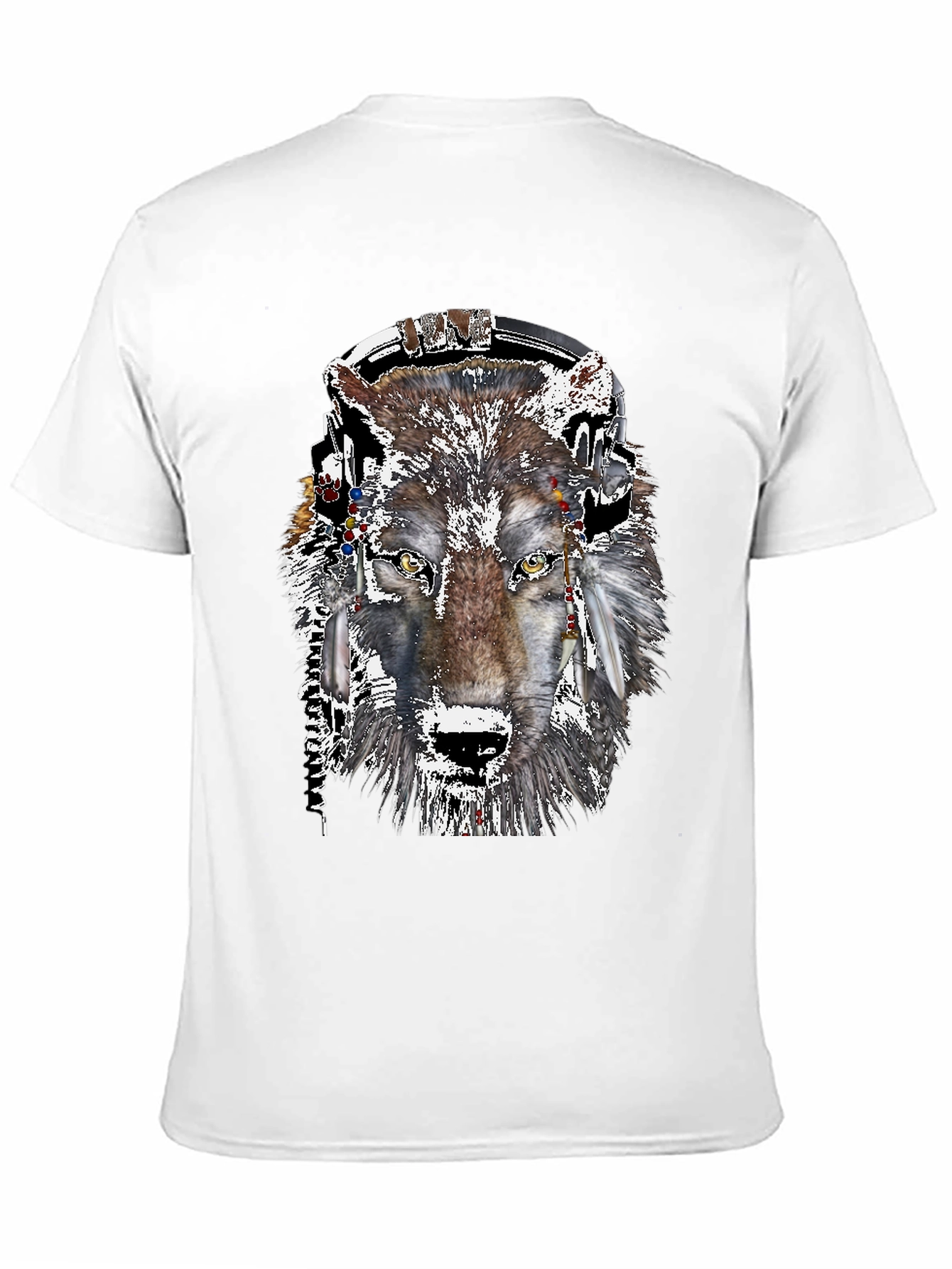 Wolf Headphone Graphic Tee