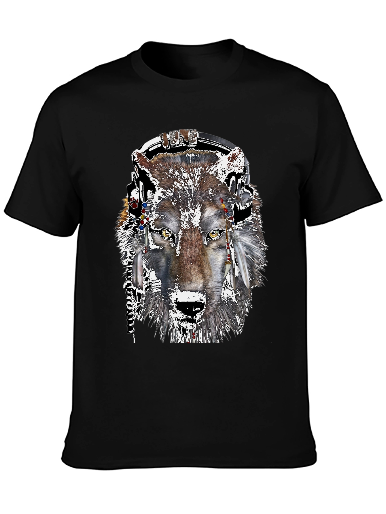 Wolf Headphone Graphic Tee