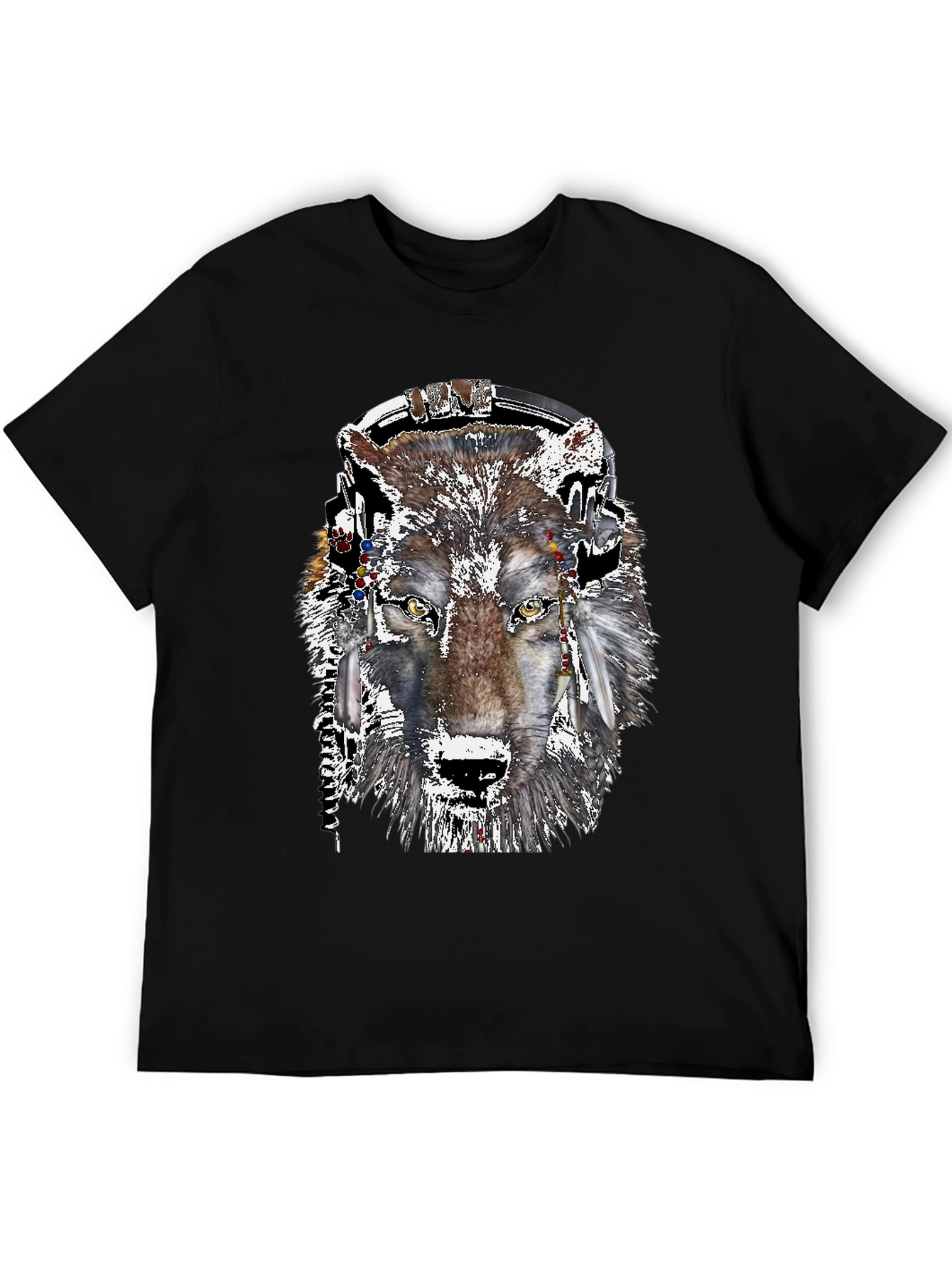 Wolf Headphone Graphic Tee
