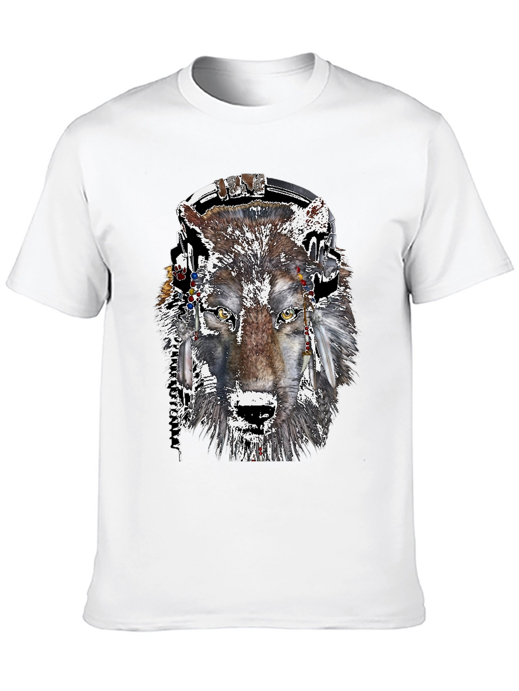 Wolf Headphone Graphic Tee