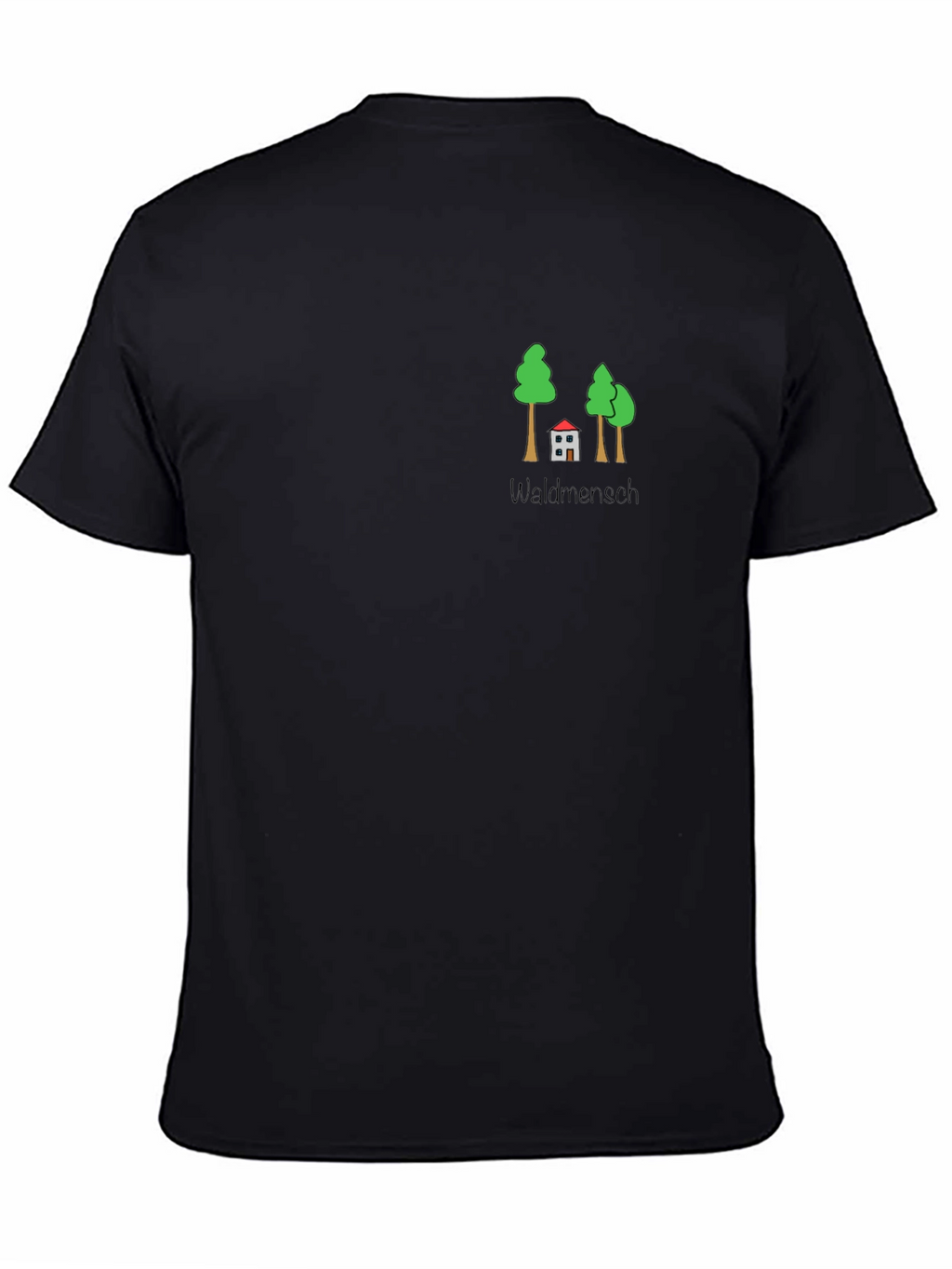 Waldmensch Graphic Black Tee