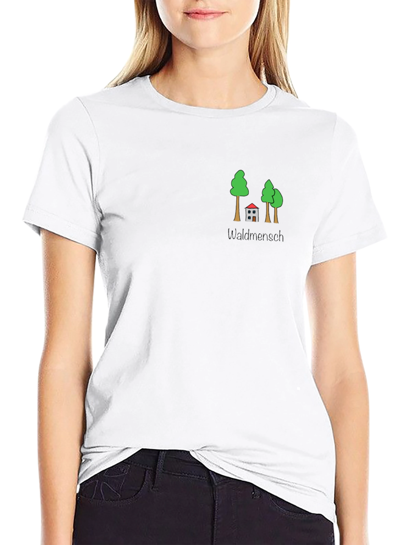 Waldmensch Graphic Black Tee