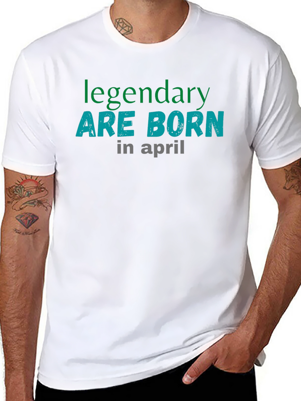 Legendary Born in April Graphic T-Shirt