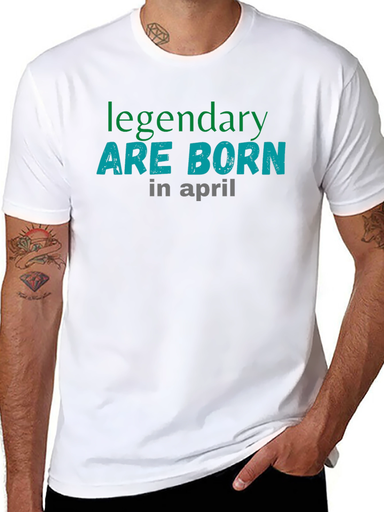 Legendary Born in April Graphic T-Shirt