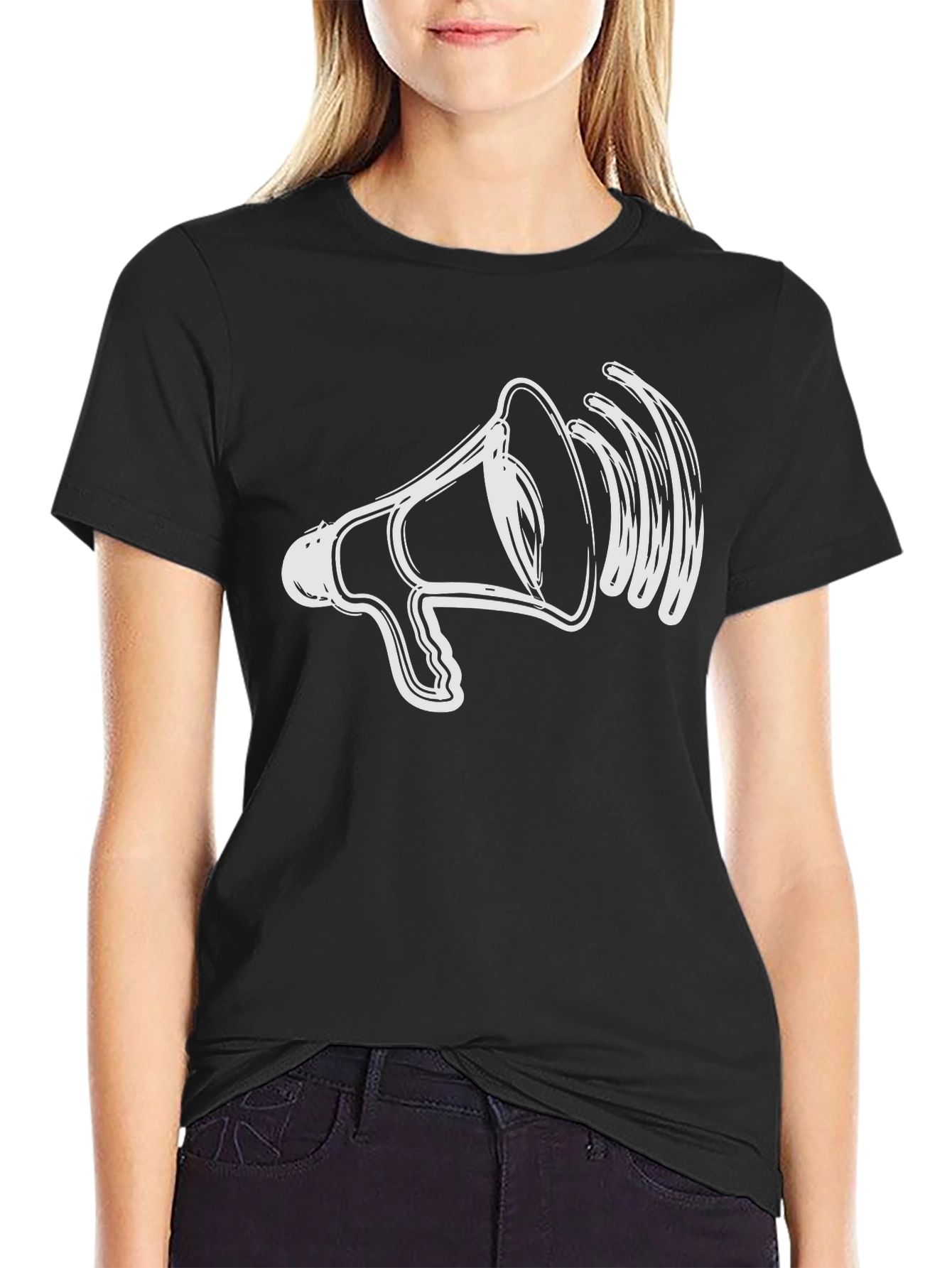 Megaphone Graphic Tee - Loud & Clear Statement Shirt