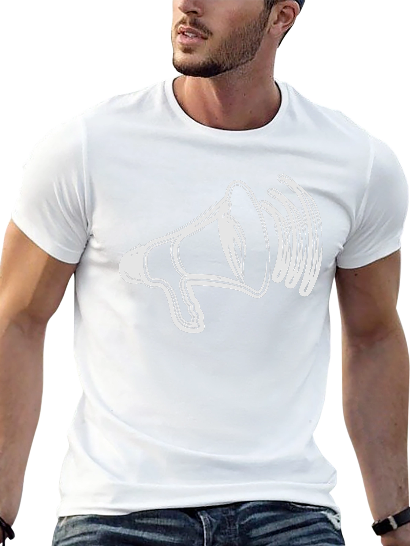 Megaphone Graphic Tee - Loud & Clear Statement Shirt