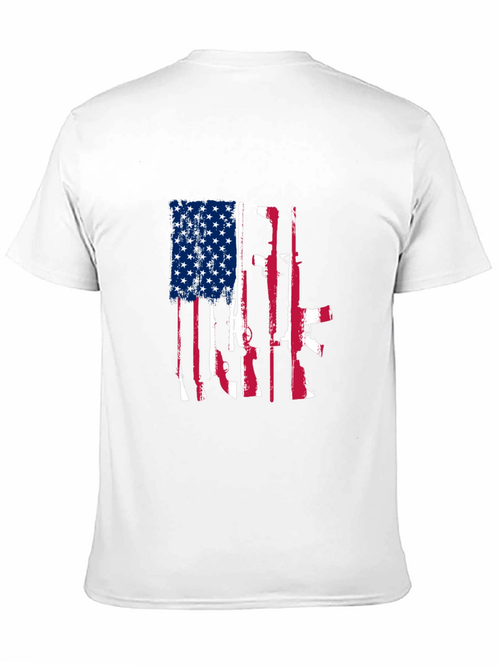 American Flag Gun Graphic Tee