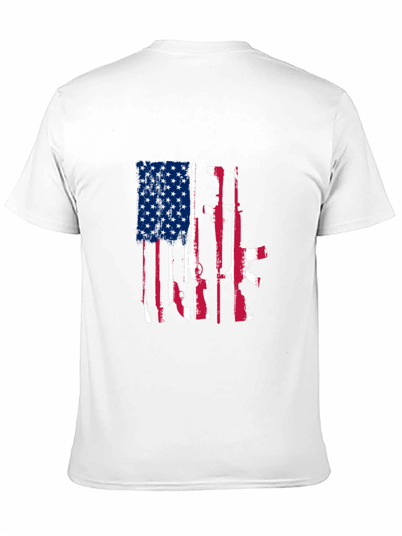 American Flag Gun Graphic Tee
