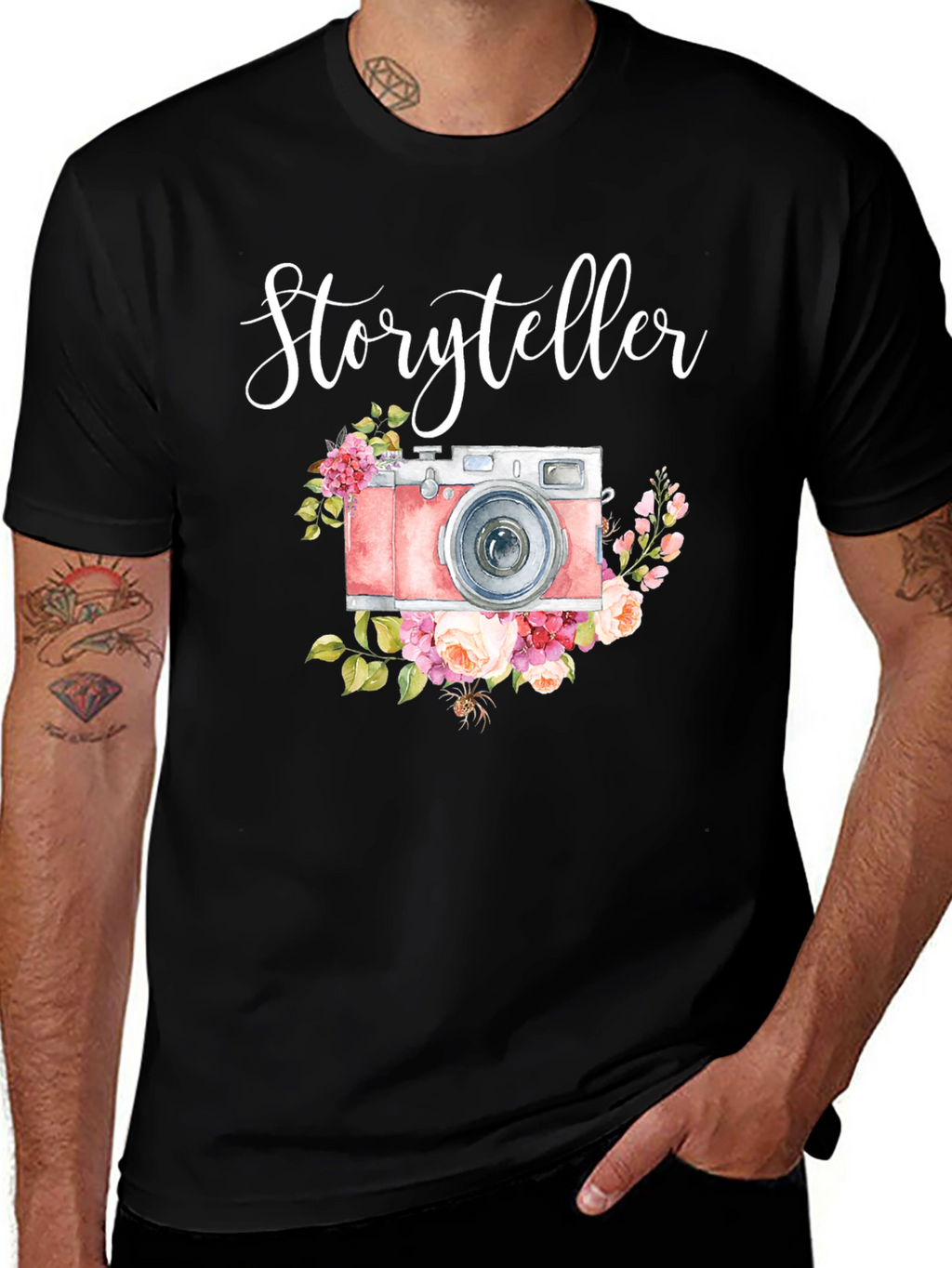 Storyteller Camera Floral T-Shirt