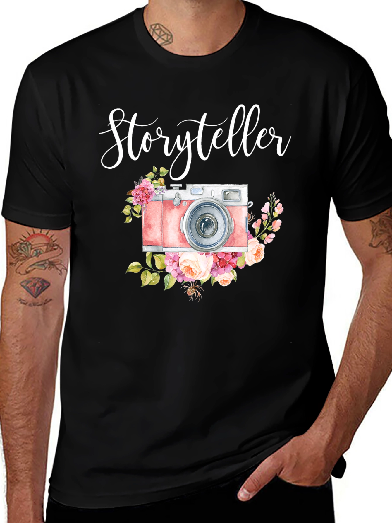 Storyteller Camera Floral T-Shirt